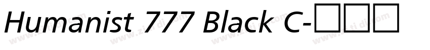 Humanist 777 Black C字体转换